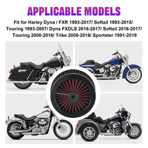 ตัวกรองอากาศรถจักรยานยนต์ประสิทธิภาพสูงใหม่สำหรับการเดินทางถนน softail Dyna fxdls <span class=keywords><strong>fxr</strong></span> สีน้ำเงิน - Product Image 6