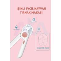 Coupe-ongles pour chiens et chats en plastique avec éclairage LED Ata Home, sans danger pour les doigts, protège les pattes des animaux