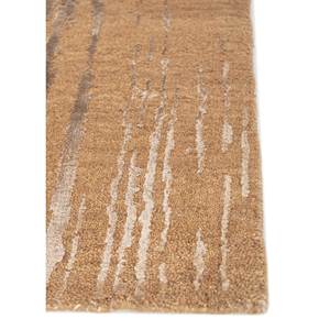 Alfombra Kavi Beige y Marrón Anudada a Mano de Lana y Seda de Bambú, Diseño Free Verse, 10 mm de Grosor, Rectangular, para Hogar o Pasillo - Esk-376 - Product Image 4