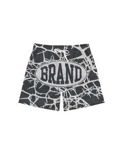 Pantalones cortos estampados con diseño de logotipo de sublimación lisa de alta calidad 100% para hombres, ropa deportiva informal personalizada, pantalones cortos de malla de poliéster - Product Image 5