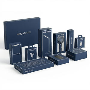 Caja <span class=keywords><strong>de</strong></span> cartón corrugado personalizada SHINY con ventana y ranura Euro Slot para embalaje minorista <span class=keywords><strong>de</strong></span> fundas <span class=keywords><strong>de</strong></span> teléfono móvil y cables, MOQ bajo - Product Image 1