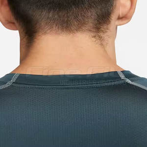 Camiseta Deportiva de Manga Corta para Hombre, de Secado Rápido, Transpirable, Ecológica, de Spandex y Poliéster, para Entrenamiento - Product Image 4