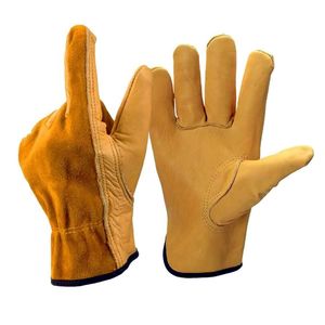 Heavy Duty <b>Leather</b> Rigger <b>Gloves</b> for Construction Industrial Safety Farming <b>Gardening</b> All Purpose Work Protection - Product Image 1