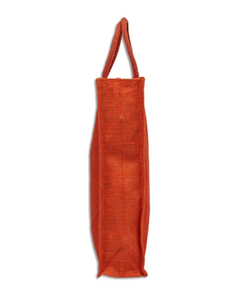 กระเป๋าโท้ทปอกระเจาทำจากอินเดียที่มีรูปแบบทึบออกแบบแบบดั้งเดิม - Product Image 2