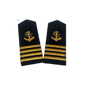 Accessoires d'uniforme de sécurité formel personnalisés de haute qualité, épaulettes en cuivre 3D, motif étoile, badge perlé, bouton, tissu en toile - Product Image 4