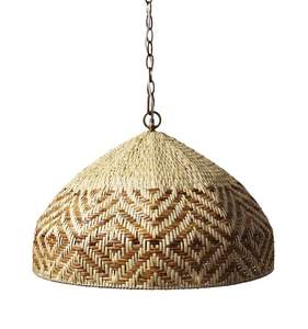 New Product Wicker Large Round Seagrass Rattan <b>Candlestick</b> <b>Holder</b> Christmas Home Decoration HNH - Product Image 3