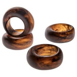 Servilleteros de resina finamente detallados para una mesa elegante con elegancia artesanal y un atractivo visual atrevido - Product Image 2