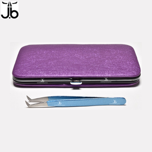 Pince à cils toutes formes disponibles Pochette en acier inoxydable emballage pince à épiler extension de cils - Product Image 5