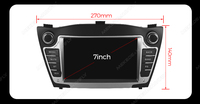 Autoradio multimédia Android MEKEDE avec GPS et Car-play pour Hyundai Tucson 2LM IX35 2009-2015 (7 pouces)