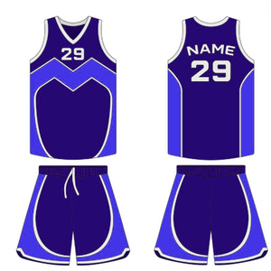 Vente en gros de haute qualité 100% polyester uniforme de basket-ball léger respirant et imprimé grande taille pour les sports de plein air - Product Image 6