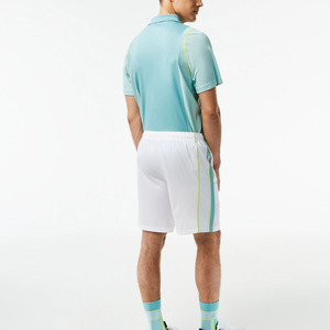 Pantalones cortos deportivos de tenis y golf de cintura alta para hombre, pantalones cortos de entrenamiento hasta la rodilla con patrón sólido para correr, Fitness con bolsillos, venta al por mayor - Product Image 3