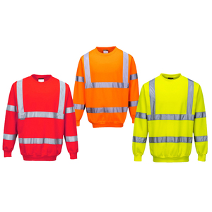 Sudaderas de seguridad más vendidas de alta visibilidad Trabajo Hi Vis Alta calidad Hi Vis Trabajo DE SEGURIDAD Sudadera reflectante de manga larga - Product Image 6