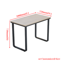 ADONG A05 Table de bureau moderne en métal autoportante multi-usage, montage facile, bureau pour réunions, études, télétravail, OEM/ODM