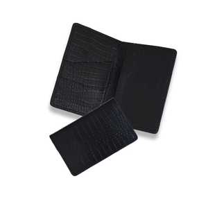 Cartera de piel auténtica clásica unisex, monedero plegable, elegante, ecológico, corto, de alta calidad, fabricación al por mayor - Product Image 1