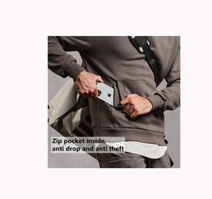 Sweat à capuche homme nouvel an 100% coton sweat-shirt Logo personnalisé jeunesse hiver solide motif imprimé tissu de haute qualité Design de mode - Product Image 4