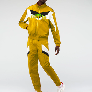 Windbreaker Tracksuit Customized Logo Printed Highest Quality Drawstring Hooded Jacket <b>Trousers</b> Sets Lightweight 100% Maternity - Product Image 2