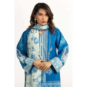 IUSTKSD-2122 Traje Casual de Verano con Estampado Floral y Bordado, Conjunto de 3 Piezas - Product Image 1