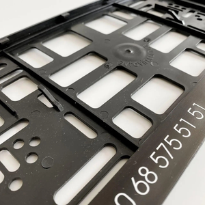 Marco de matrícula de EE. UU. impreso personalizado, soporte de número promocional de plástico negro, marco de matrícula de publicidad personalizado - Product Image 2