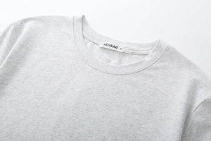 T-shirts imprimés avec logo personnalisé à la mode pour hommes T-shirts bon marché de haute qualité de couleur unie pour hommes - Product Image 5