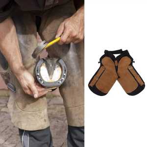 Tablier de peinture de maréchal-ferrant en cuir et coton réutilisable pour hommes - Product Image 6