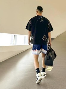 กางเกงขาสั้นผ้าโพลีเอสเตอร์แห้งเร็วสำหรับผู้ชายกางเกงขาสั้นพิมพ์ลายบาสเก็ตบอลกางเกงขาสั้นลำลองมีสไตล์โลโก้ตามสั่ง - Product Image 4