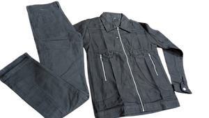 Veste en jean Service OEM 2026 Logo personnalisé Veste en jean et jean imprimés délavés Ensemble graffiti pour homme Veste en jean personnalisée pour homme - Product Image 3