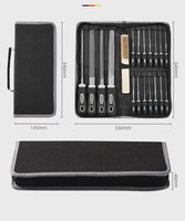 Ensemble de 6 limes en acier à haute teneur en carbone de qualité industrielle, kit d'outils professionnels faits à la main pour le travail du métal et du bois
