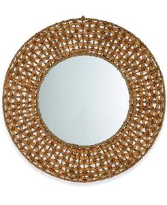 Water Hyacinth <b>Mirror</b> Frame Wall Hanging <b>Mirror</b> Customized Size <b>Vintage</b> Rustic Design Home Decor KING CRAFT VIET Vietnamese - Product Image 1