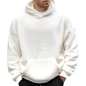 เสื้อฮู้ดดี้ผู้ชายพรีเมียมรุ่นใหม่ปี 2025 ผ้าฝ้าย 100% สวมใส่สบายสำหรับฤดูหนาว ทรงโอเวอร์ไซส์ ผ้าฟลีซหนานุ่ม ปักลายเรียบง่าย - Product Image 2