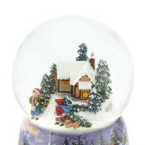 Globo de Agua y Globo de Nieve de Resina, Decoración Navideña y Regalo, Elegante Producto Decorativo Artificial con Estilo Musical - Product Image 3