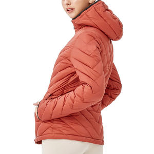 New 2026 Wholesale Customized for Red Breathable Waterproof Puffer <b>Jacket</b> Hood Warm <b>Quilted</b> Winter Coat <b>Lightweight</b> Insulated - Product Image 3