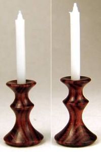 เชิงเทียนตกแต่งเชิงเทียนไม้สำหรับตกแต่งบ้านที่วางเทียนแบบเสาสำหรับการสร้างสรรค์แนวโบราณ - Product Image 3