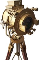 Théâtre antique LED lampadaire rétro projecteur nautique en bois trépied Studio Focus pour bureau décor et accessoires