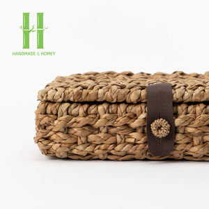 New Choice Set 2 Box Tissue Seagrass Natural Eco Friendly Using for Decoration Emballage personnalisé Made in Vietnam Fabricant - Product Image 2