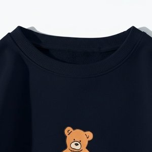 Sudaderas Casuales Azules para Mujer con Logotipo Personalizado, Ropa de Calle Cálida para Invierno, Sudaderas Cómodas para Mujer - Product Image 4