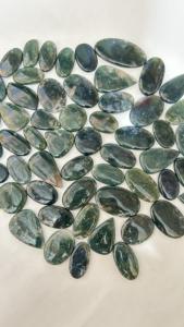 AAA Grade 100% Agate Mousse Naturelle Pierres Précieuses en Vrac Cabochon de Taille Personnalisée Bijoux Assortis Grossiste Mélange de Forme de Pierres Précieuses - Product Image 5