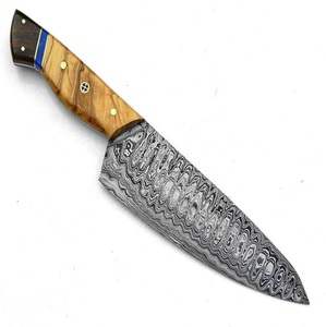 ชุดมีดทำครัวเหล็กคาร์บอน2025ใหม่โมเดลวัสดุ3Cr13มีดดามัสกัส - Product Image 1