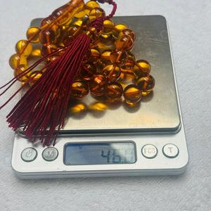 ลูกปัดอำพันอิสลามคอนญักธรรมชาติ Baltic, misbaha Amber beads - Product Image 5