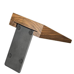 Serre-livres de qualité supérieure en bois robuste avec pièce décorative en métal moderne pour bureau organisateur d'étagère - Product Image 6