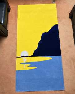 พรมปูพื้นขนแกะด้วยมือดีไซน์แบบดั้งเดิมดีไซน์ทันสมัยขนาดและสีสวยตามสั่งทำด้วยมือมีลวดลายแอบสแตรก - Product Image 3