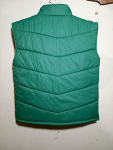 Veste matelassée épaisse pour homme, gilet d'hiver, fermeture éclair avant, style sportif, polyester tricoté, sans manches, doudoune parka - Product Image 3