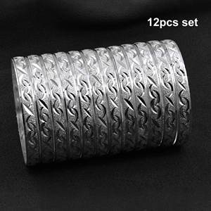 Venta al por mayor de brazaletes chapados en plata, brazaletes rellenos de plata tradicionales, brazaletes de moda, brazaletes de plata de latón, brazaletes de plata personalizados - Product Image 1