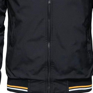 Moda Casual chaqueta cortavientos abrigo Otoño Invierno nuevo caliente prendas de vestir chaqueta delgada chaquetas de hombre con cremalleras - Product Image 3