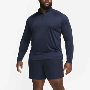 Chemise à manches longues et col rond brodée par sublimation avec logo personnalisé du fabricant pour hommes Chemise en polyester 100% coton - Product Image 6