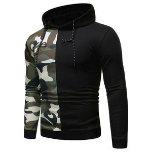 2025 <b>Men's</b> Winter Casual Solid <b>Hoodie</b> 100% Cotton Regular Fit Pullover Hooded Sweatshirt Embroidered Eco-Friendly - Product Image 2
