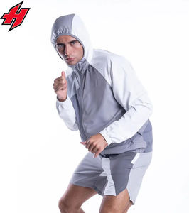 Custom High Quality Casual Print Polyester Patchwork Men Two Piece Set Nylon Windbreaker <b>Shorts</b> Set Tracksuit Sportswear for Men - Product Image 3