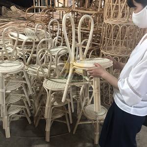 Chaise de relaxation en rotin blond Design moderne taille enfant personnalisé pour manger salon extérieur-Meubles en rotin en gros - Product Image 6