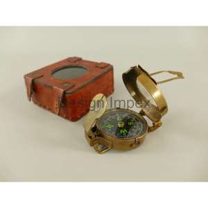 เข็มทิศโบราณสำหรับเดินเรือสินค้าของที่ระลึกสำหรับสะสมของขวัญส่งเสริมการขายงานฝีมือโลหะเข็มทิศทองเหลืองตามสั่ง - Product Image 1