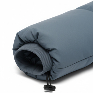 Veste matelassée vintage personnalisée en polyester 2025 pour homme, imperméable, manteau d'hiver, vente en gros, col roulé, rembourrage, logo sur le devant - Product Image 4