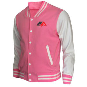 Chaqueta universitaria con bordado de chenilla de lana y logotipo personalizado para hombre, chaqueta ligera de invierno con manga de cuero en blanco, piel Vintage de béisbol Letterman - Product Image 1